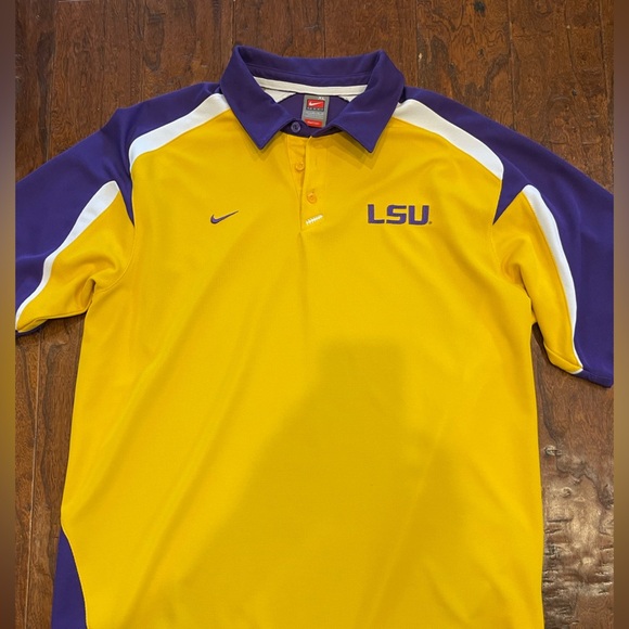 Nike Vintage LSU Louisiana State University Tigers Polo Shirt - Size XL - Picture 2 of 9